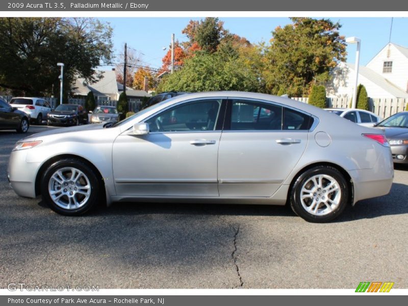 Palladium Metallic / Ebony 2009 Acura TL 3.5