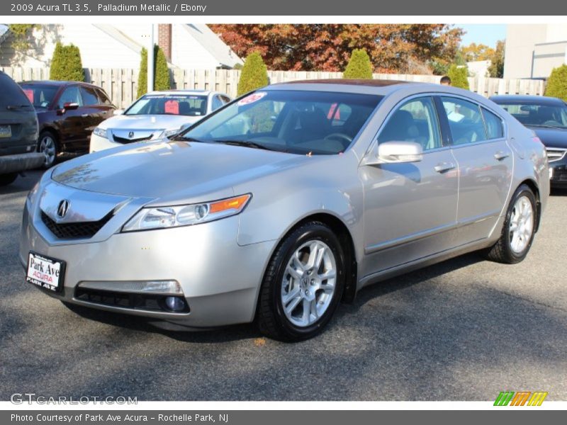 Palladium Metallic / Ebony 2009 Acura TL 3.5