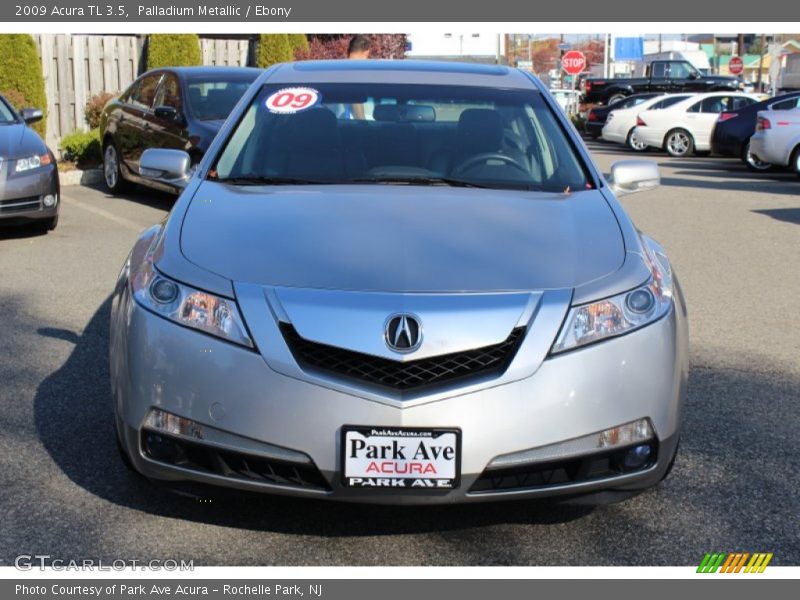 Palladium Metallic / Ebony 2009 Acura TL 3.5