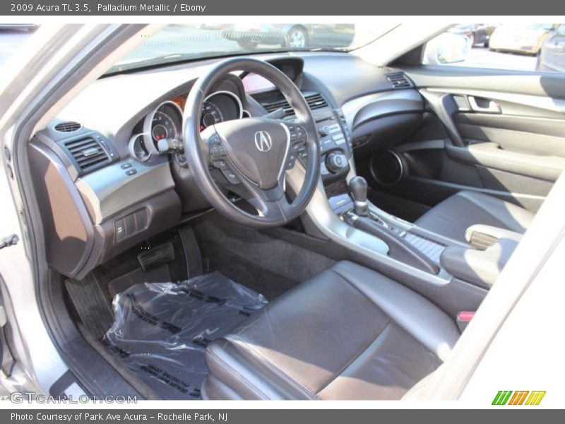 Palladium Metallic / Ebony 2009 Acura TL 3.5