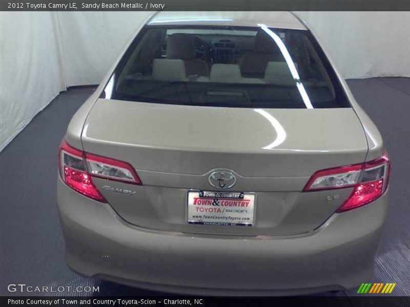 Sandy Beach Metallic / Ivory 2012 Toyota Camry LE