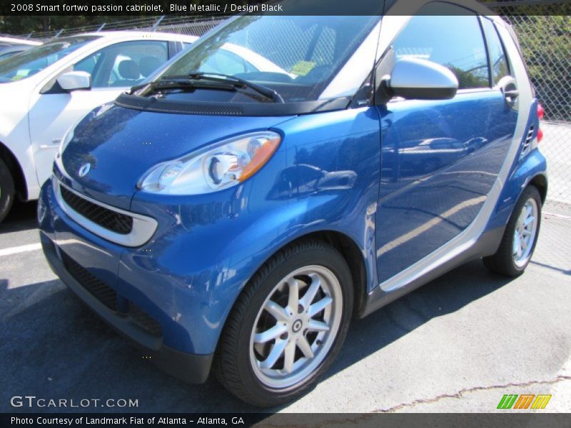 Blue Metallic / Design Black 2008 Smart fortwo passion cabriolet