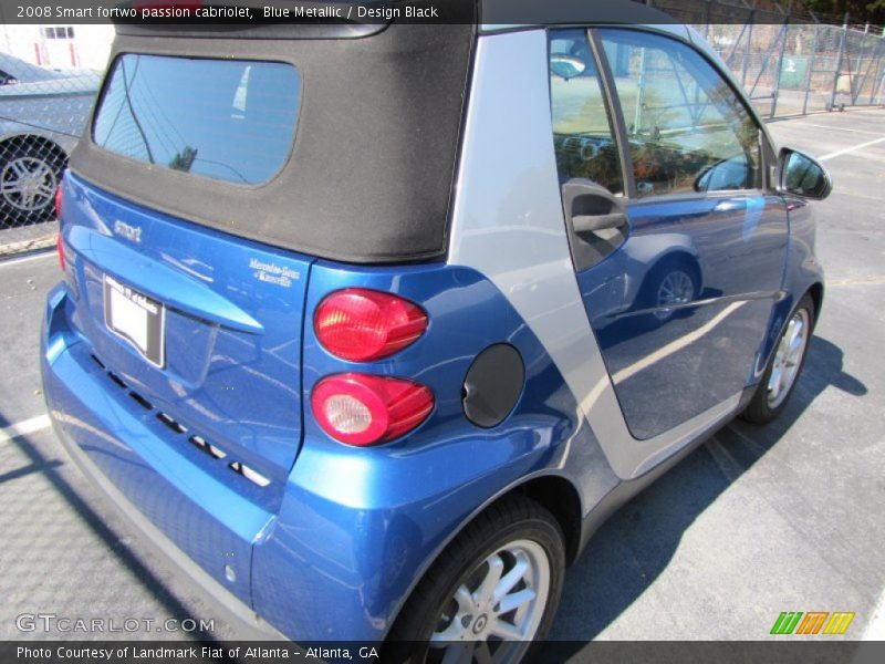 Blue Metallic / Design Black 2008 Smart fortwo passion cabriolet