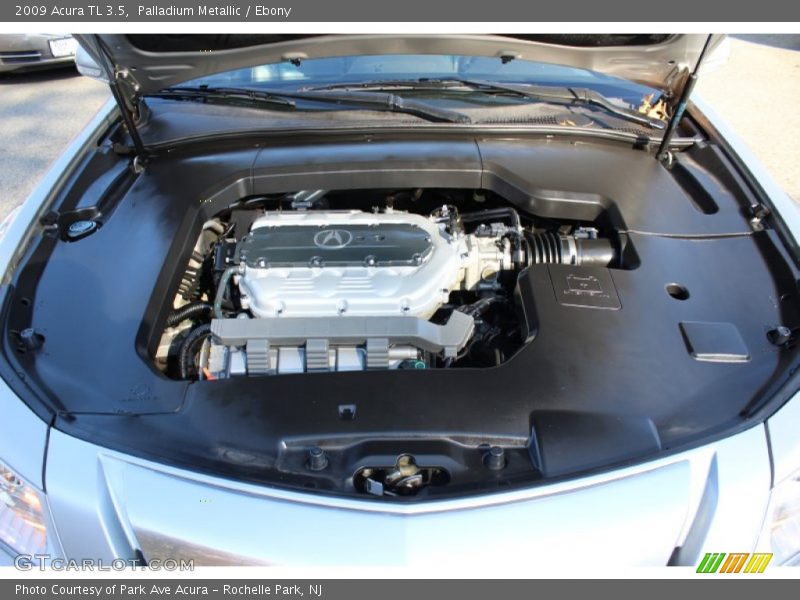 Palladium Metallic / Ebony 2009 Acura TL 3.5