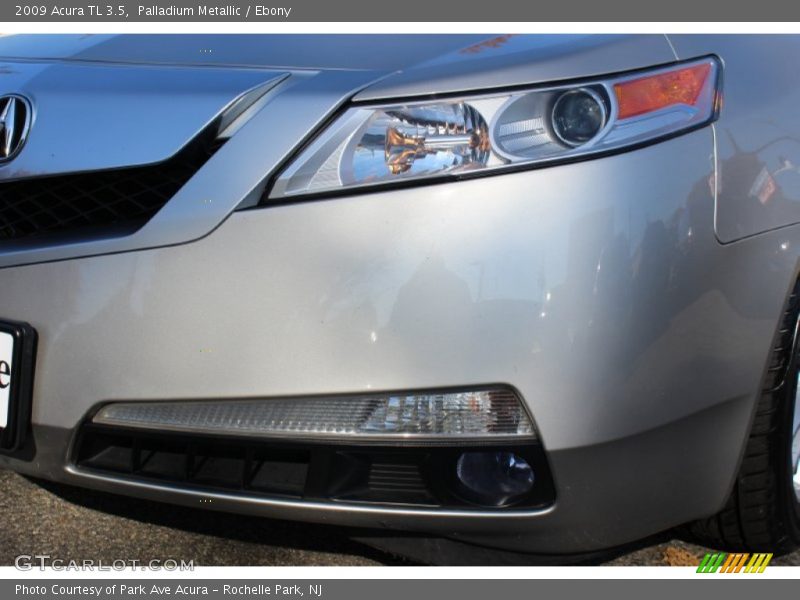 Palladium Metallic / Ebony 2009 Acura TL 3.5