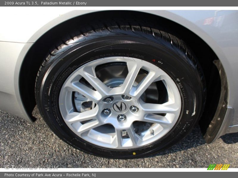Palladium Metallic / Ebony 2009 Acura TL 3.5