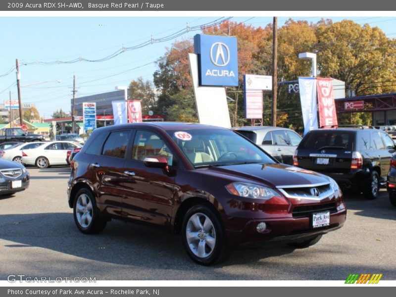 Basque Red Pearl / Taupe 2009 Acura RDX SH-AWD