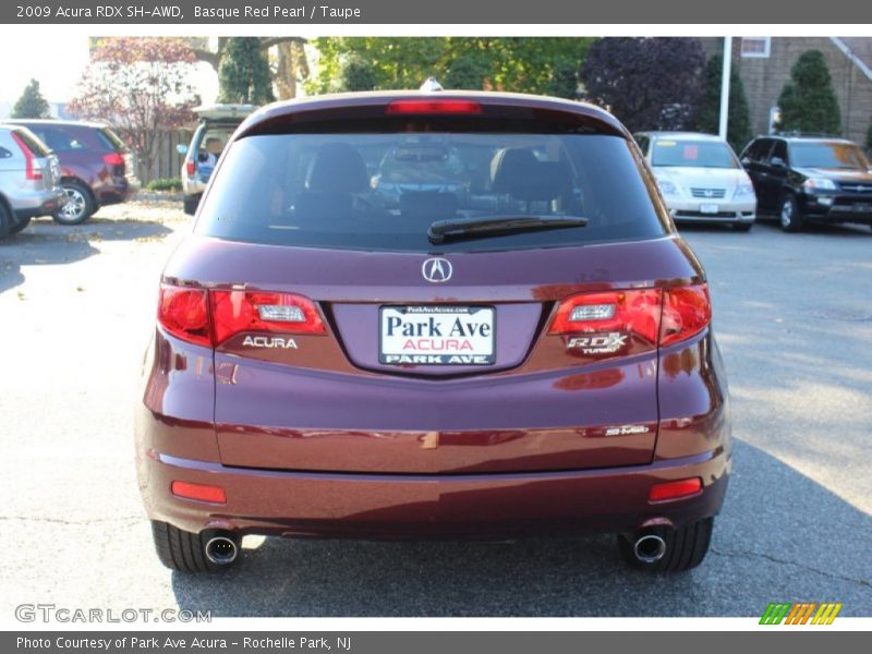 Basque Red Pearl / Taupe 2009 Acura RDX SH-AWD
