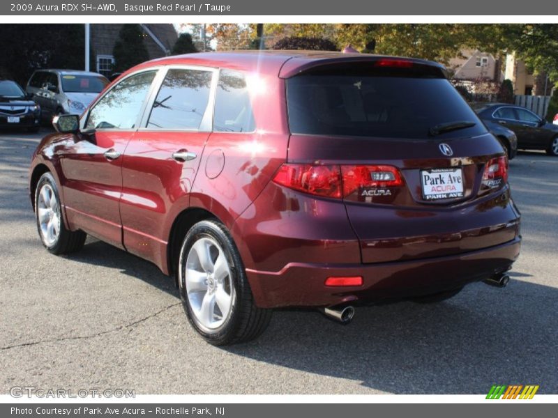 Basque Red Pearl / Taupe 2009 Acura RDX SH-AWD