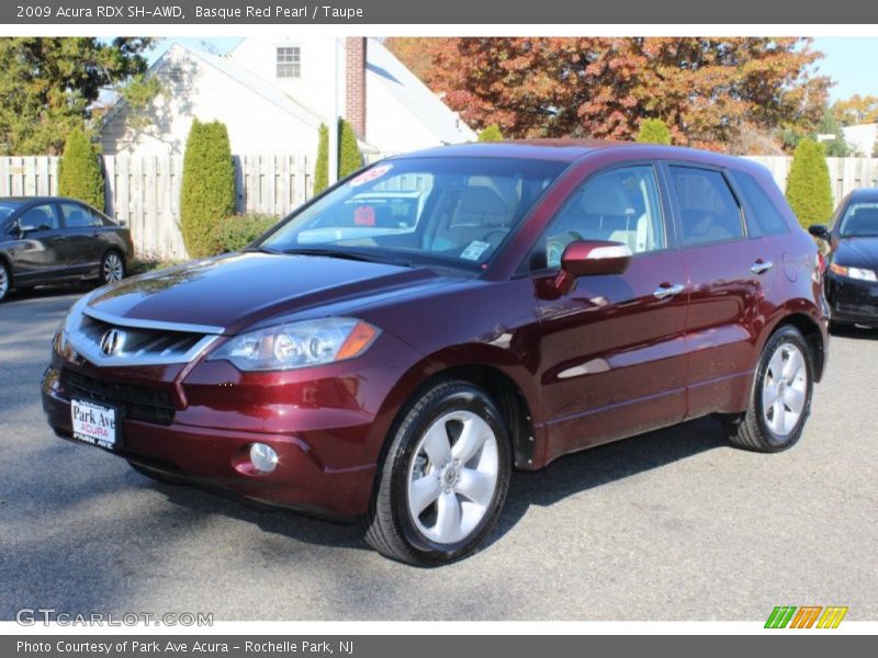 Basque Red Pearl / Taupe 2009 Acura RDX SH-AWD