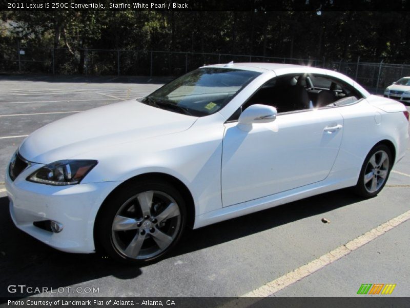Starfire White Pearl / Black 2011 Lexus IS 250C Convertible