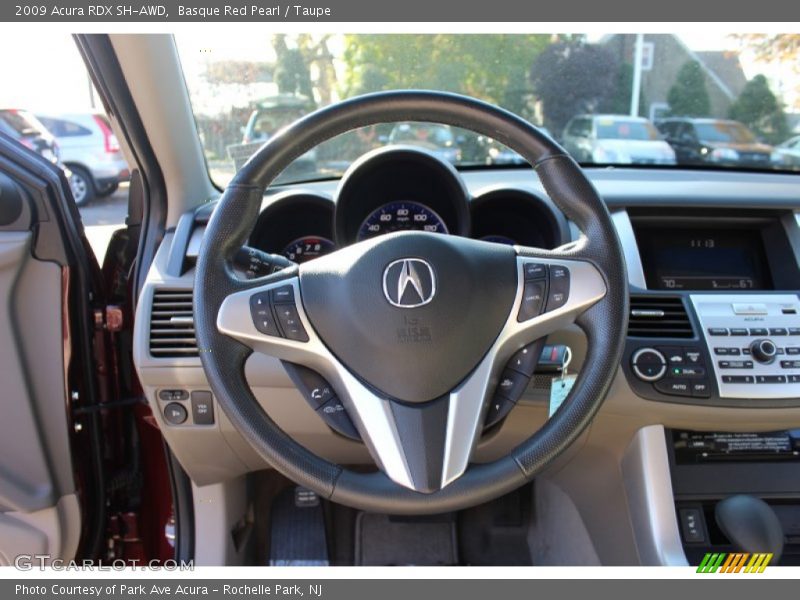 Basque Red Pearl / Taupe 2009 Acura RDX SH-AWD