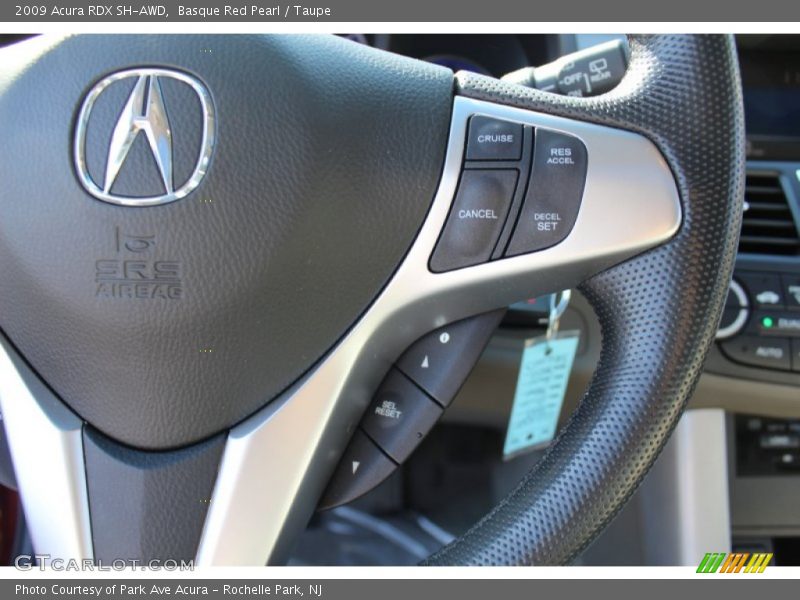 Basque Red Pearl / Taupe 2009 Acura RDX SH-AWD