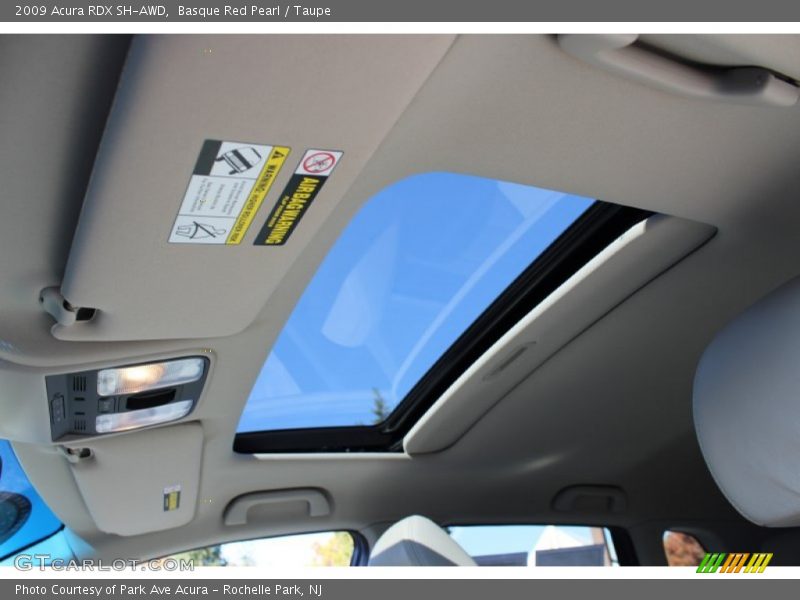 Basque Red Pearl / Taupe 2009 Acura RDX SH-AWD