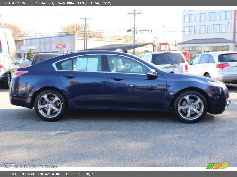 Royal Blue Pearl / Taupe/Ebony 2009 Acura TL 3.7 SH-AWD