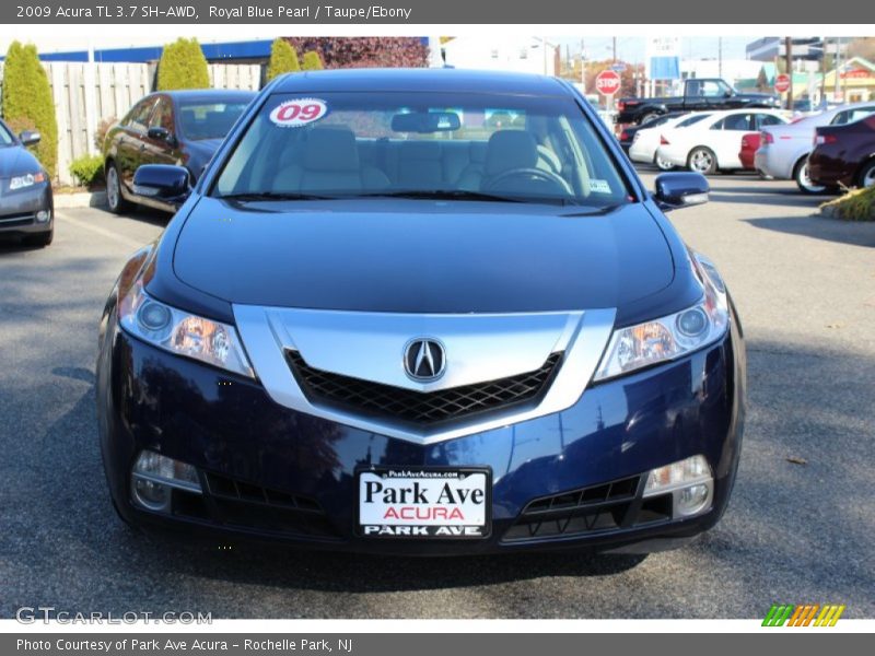 Royal Blue Pearl / Taupe/Ebony 2009 Acura TL 3.7 SH-AWD