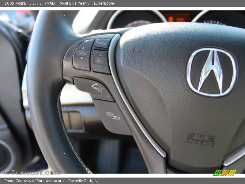 Royal Blue Pearl / Taupe/Ebony 2009 Acura TL 3.7 SH-AWD