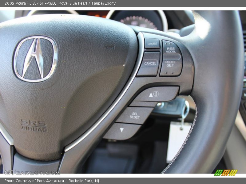 Royal Blue Pearl / Taupe/Ebony 2009 Acura TL 3.7 SH-AWD