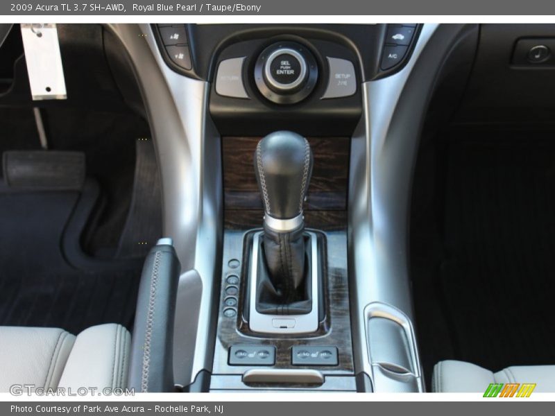 Royal Blue Pearl / Taupe/Ebony 2009 Acura TL 3.7 SH-AWD