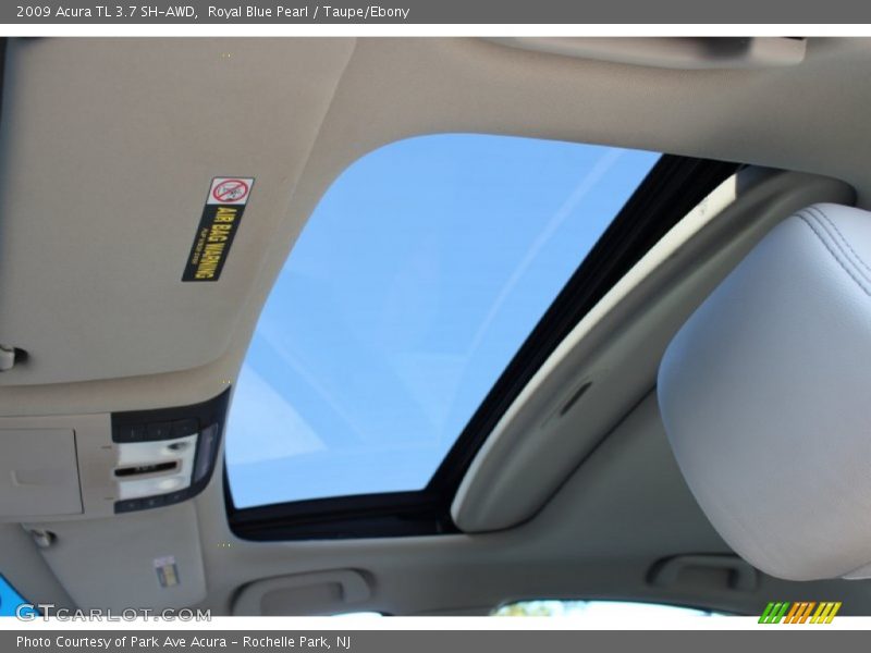 Royal Blue Pearl / Taupe/Ebony 2009 Acura TL 3.7 SH-AWD