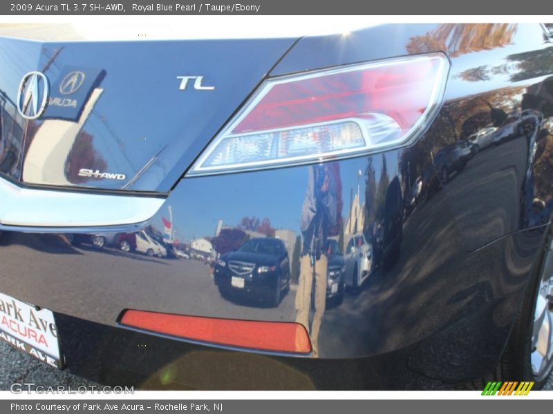 Royal Blue Pearl / Taupe/Ebony 2009 Acura TL 3.7 SH-AWD
