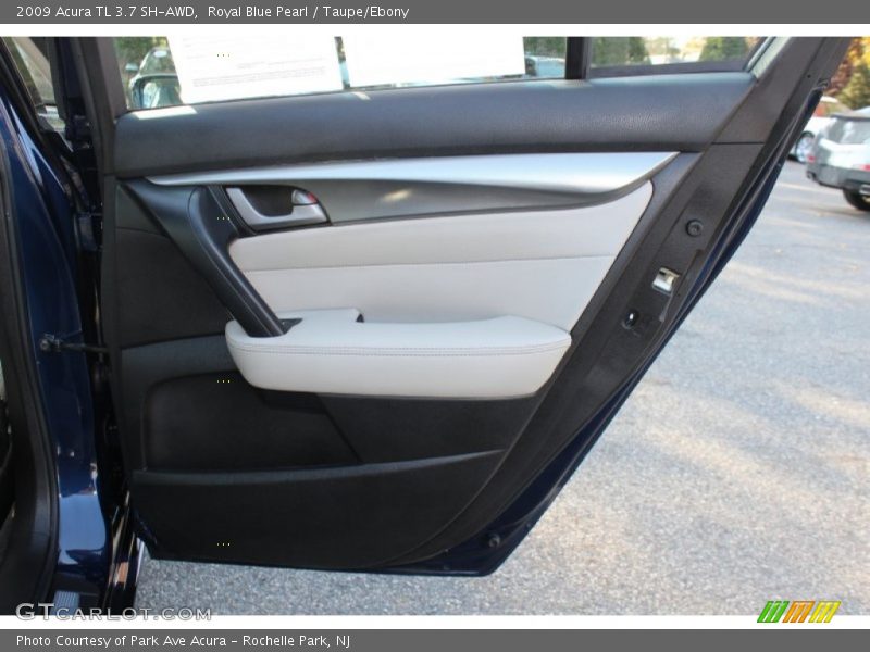 Royal Blue Pearl / Taupe/Ebony 2009 Acura TL 3.7 SH-AWD