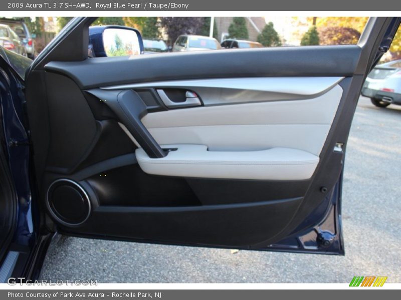 Royal Blue Pearl / Taupe/Ebony 2009 Acura TL 3.7 SH-AWD