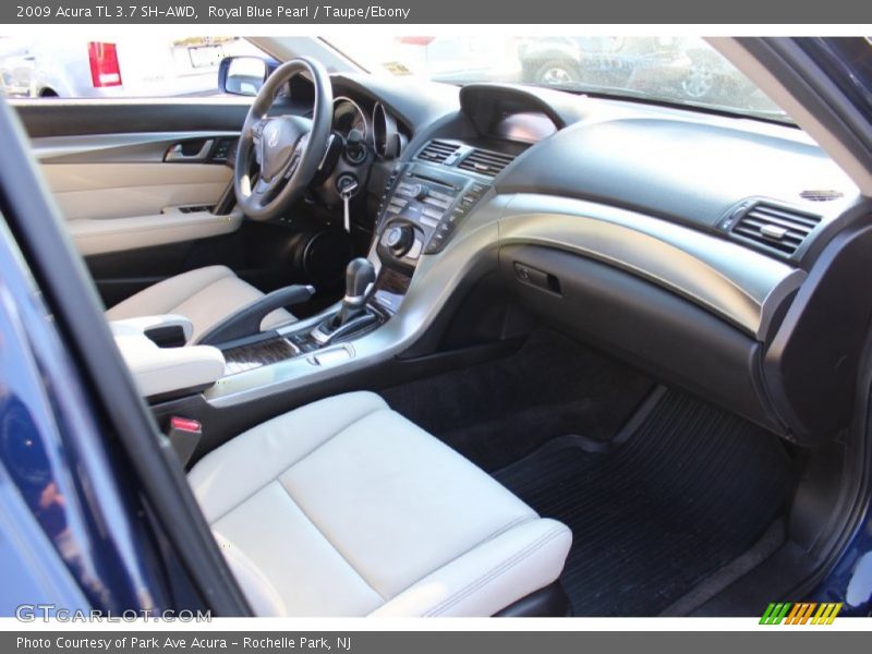 Royal Blue Pearl / Taupe/Ebony 2009 Acura TL 3.7 SH-AWD