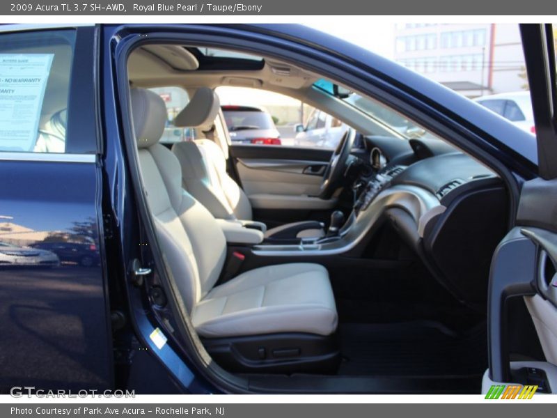 Royal Blue Pearl / Taupe/Ebony 2009 Acura TL 3.7 SH-AWD