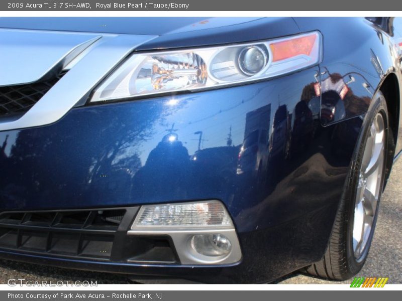 Royal Blue Pearl / Taupe/Ebony 2009 Acura TL 3.7 SH-AWD