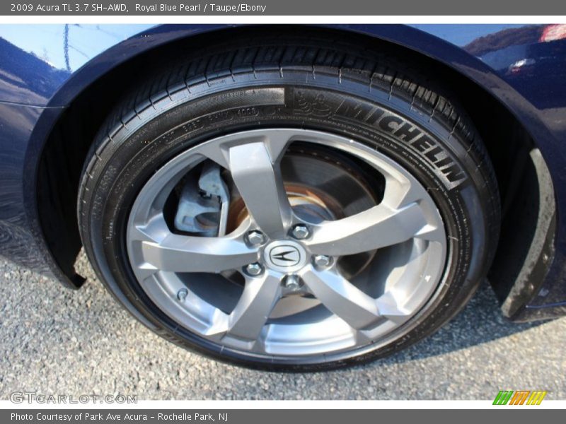 Royal Blue Pearl / Taupe/Ebony 2009 Acura TL 3.7 SH-AWD