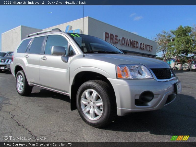 Quick Silver Metallic / Black 2011 Mitsubishi Endeavor LS