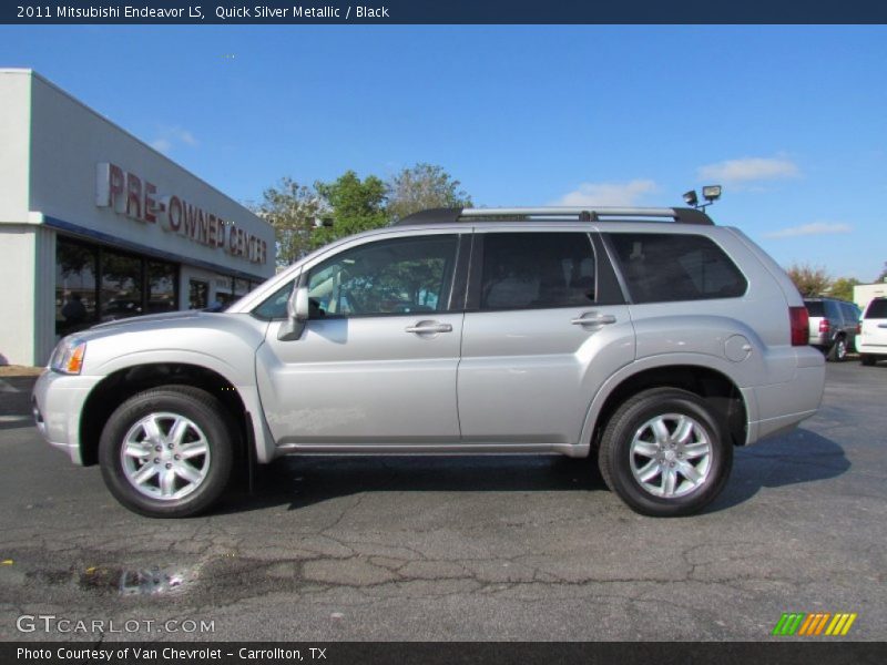Quick Silver Metallic / Black 2011 Mitsubishi Endeavor LS