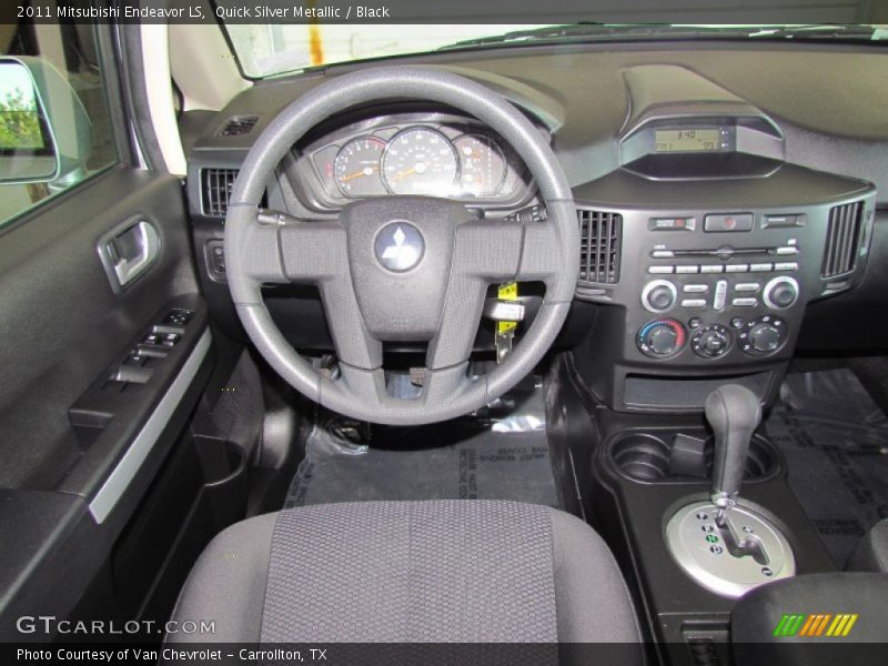 Quick Silver Metallic / Black 2011 Mitsubishi Endeavor LS