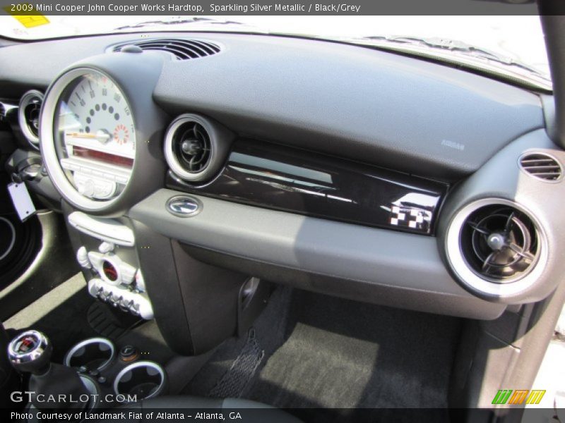 Sparkling Silver Metallic / Black/Grey 2009 Mini Cooper John Cooper Works Hardtop