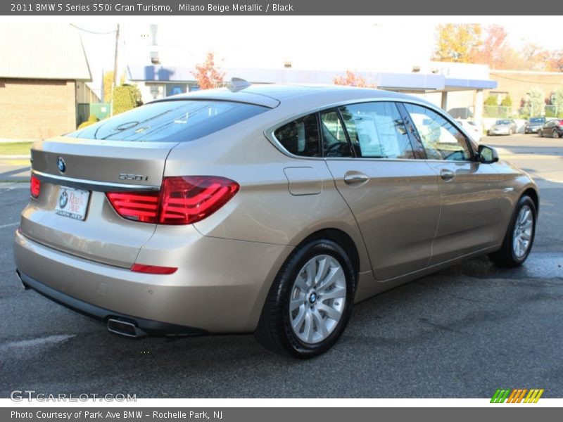 Milano Beige Metallic / Black 2011 BMW 5 Series 550i Gran Turismo