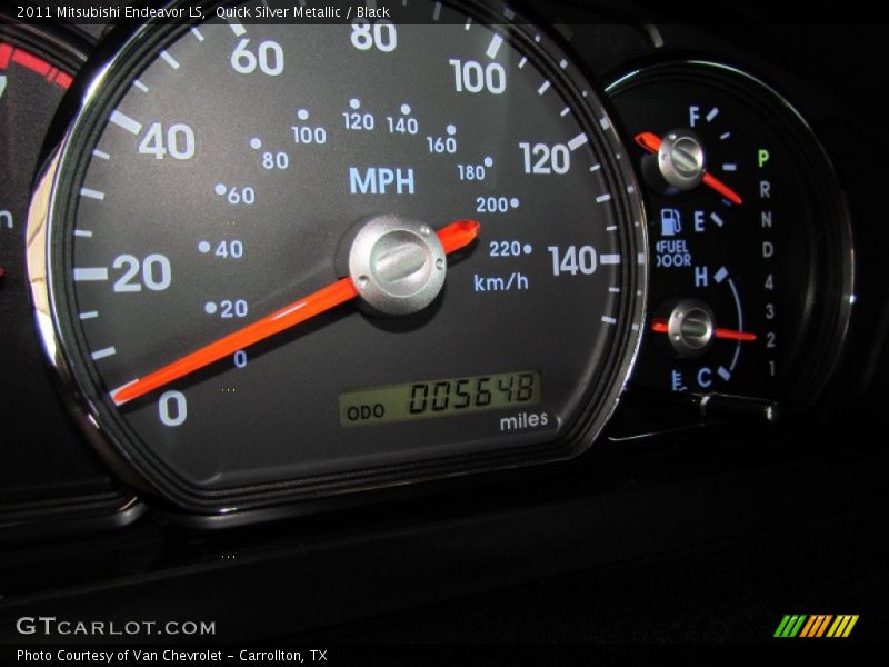 Quick Silver Metallic / Black 2011 Mitsubishi Endeavor LS