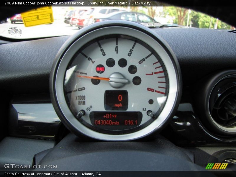 Sparkling Silver Metallic / Black/Grey 2009 Mini Cooper John Cooper Works Hardtop
