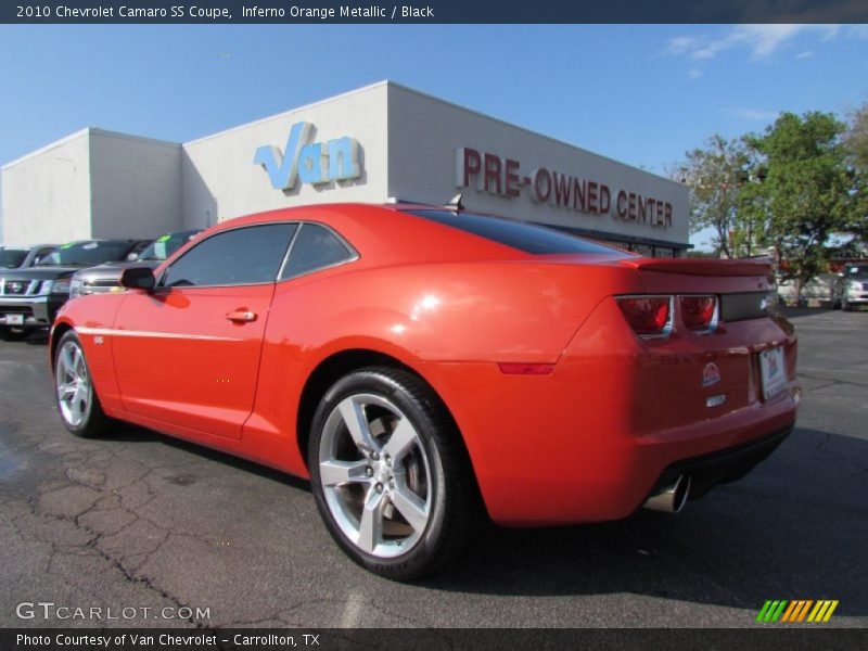 Inferno Orange Metallic / Black 2010 Chevrolet Camaro SS Coupe