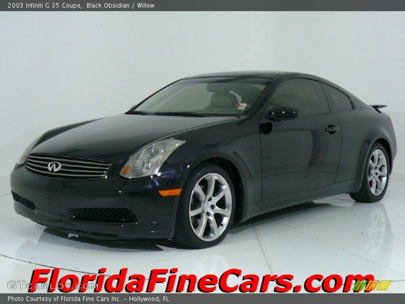Black Obsidian / Willow 2003 Infiniti G 35 Coupe