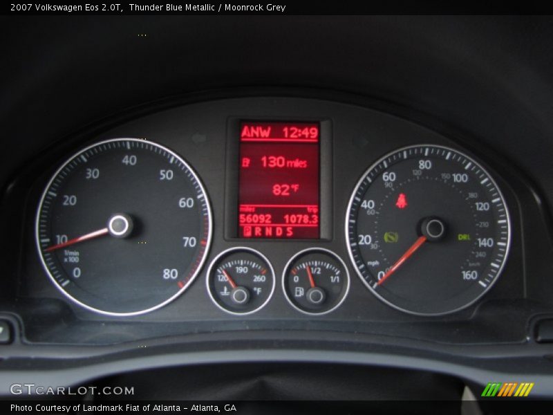 Thunder Blue Metallic / Moonrock Grey 2007 Volkswagen Eos 2.0T