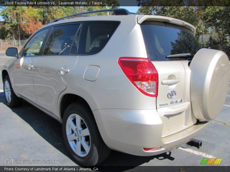Savannah Metallic / Taupe 2008 Toyota RAV4 Limited V6