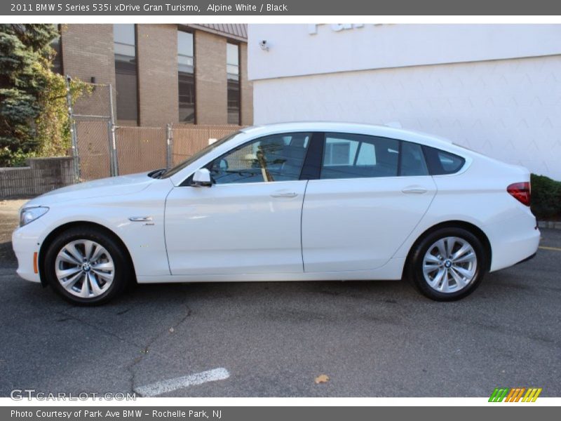 Alpine White / Black 2011 BMW 5 Series 535i xDrive Gran Turismo