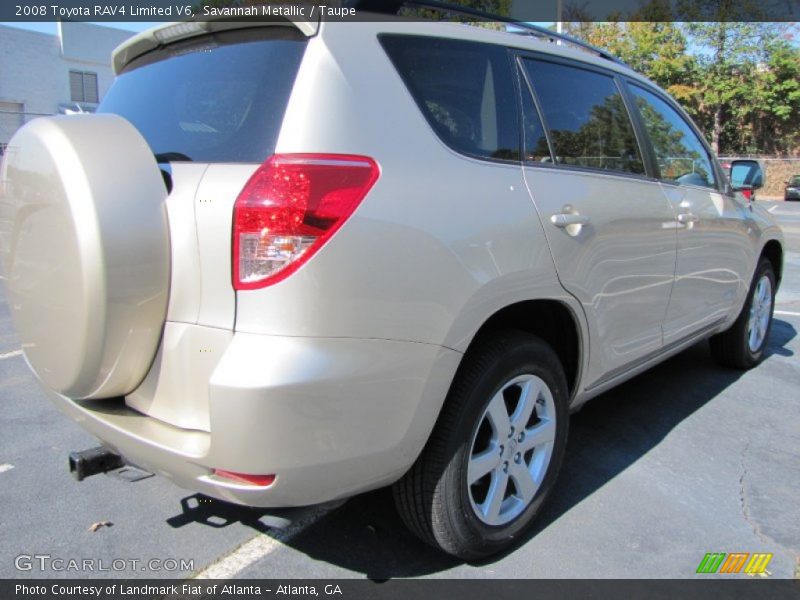 Savannah Metallic / Taupe 2008 Toyota RAV4 Limited V6