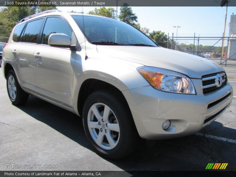 Savannah Metallic / Taupe 2008 Toyota RAV4 Limited V6