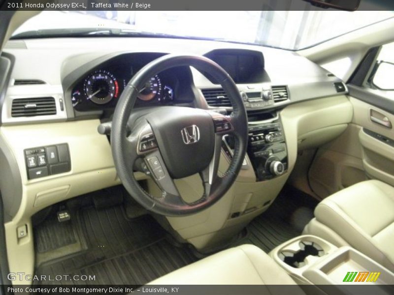 Taffeta White / Beige 2011 Honda Odyssey EX-L