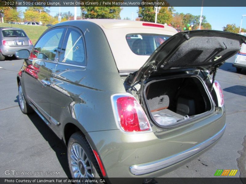  2012 500 c cabrio Lounge Trunk