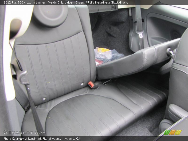  2012 500 c cabrio Lounge Pelle Nera/Nera (Black/Black) Interior