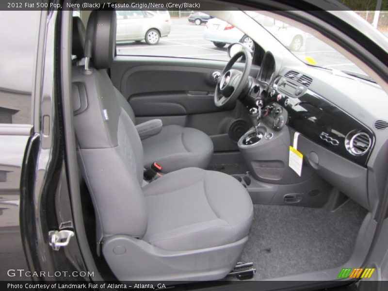  2012 500 Pop Tessuto Grigio/Nero (Grey/Black) Interior