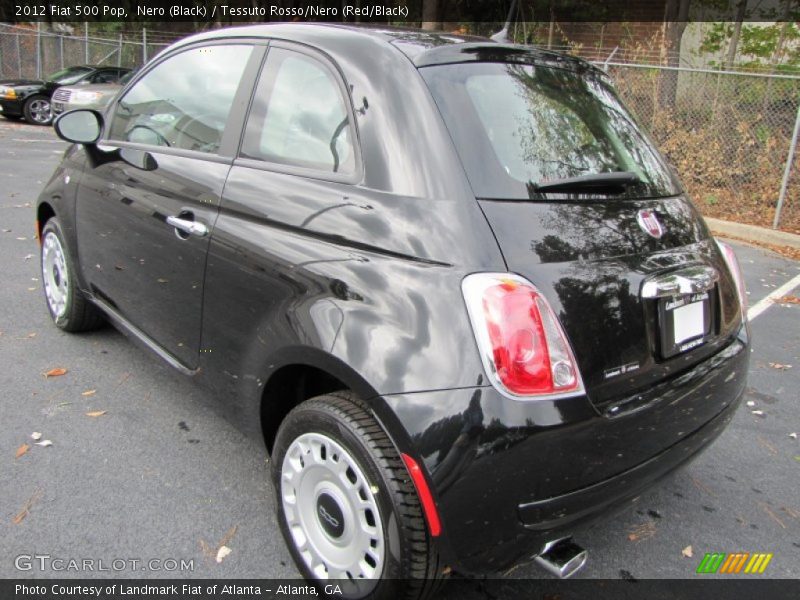 Nero (Black) / Tessuto Rosso/Nero (Red/Black) 2012 Fiat 500 Pop